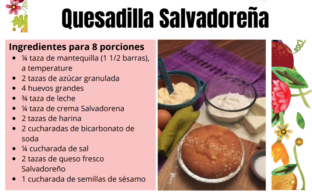 Receta: Quesadilla Salvadoreña - Familias en Accion
